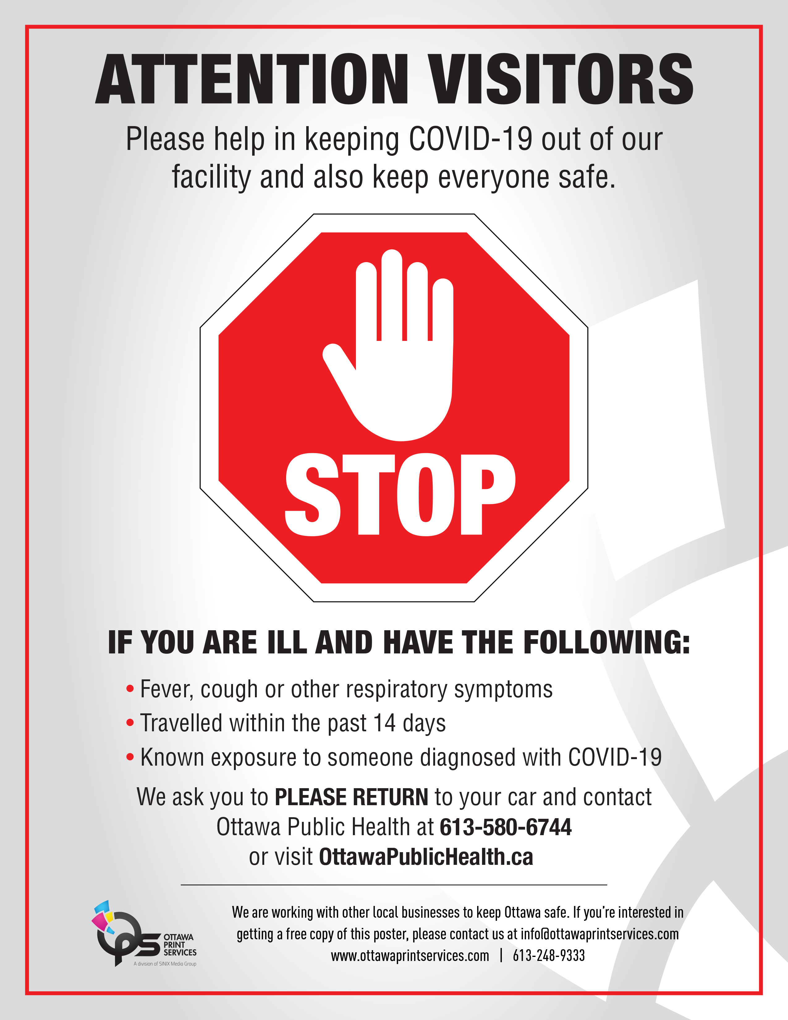 Stop Do Not Enter Poster Delawares Coronavirus Official Website 