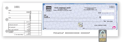 High Security One-to-a-Page Cheque