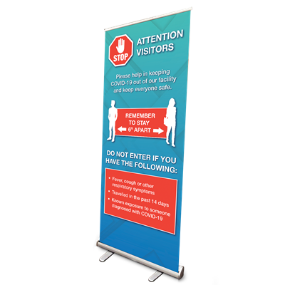 Attention Visitors Banners